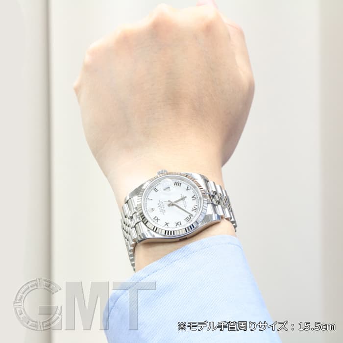 中古)ROLEX ロレックス デイトジャスト 116234 ホワイト ローマ（商品