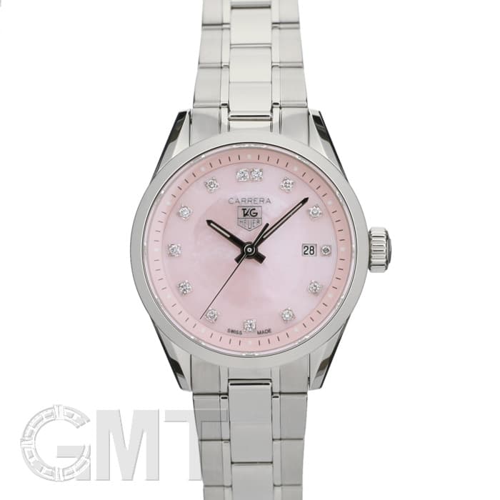 中古)TAG HEUER タグ・ホイヤー カレラ レディ PK MOP ダイヤ WV1417