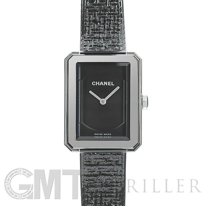 中古)CHANEL シャネル ボーイフレンド ツイード ブラックコーティング
