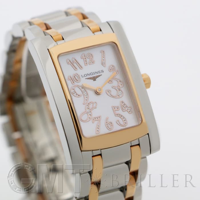 【稼働品】ロンジン ドルチェビータ【美品】ホワイトシェル☆ダイヤ☆コマ 対象： 新品)LONGINES ロンジン ドルチェビータ L5.502.5.97.7 ホワイトシェル