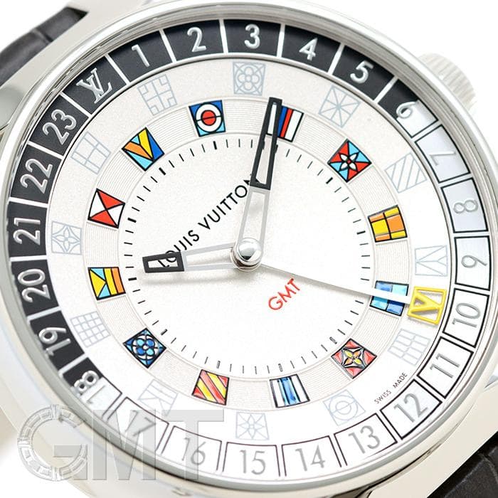 中古)LOUIS VUITTON ルイ・ヴィトン タンブール ムーン デュアルタイム