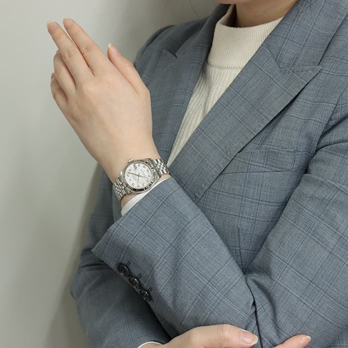 中古 ロレックス ROLEX 178274G M番(2007年頃製造) メテオライト /ダイヤモンド ユニセックス 腕時計 ROLEX - 中古 ロレックス ROLEX 178274G M番(2007年頃製造) メテオ