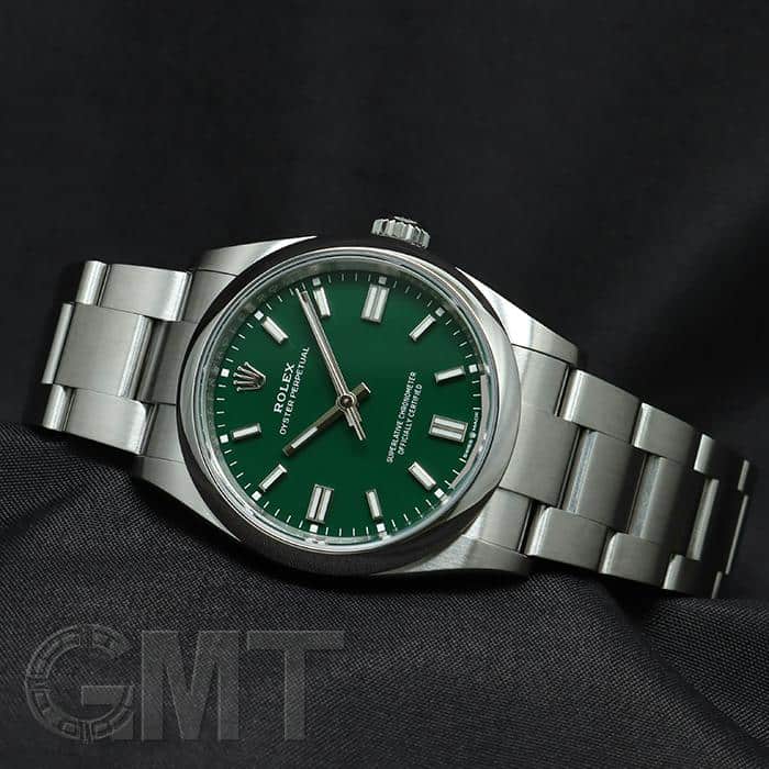 中古)ROLEX ロレックス オイスターパーペチュアル 36 126000 グリーン