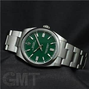 中古)ROLEX ロレックス オイスターパーペチュアル 36 126000 グリーン