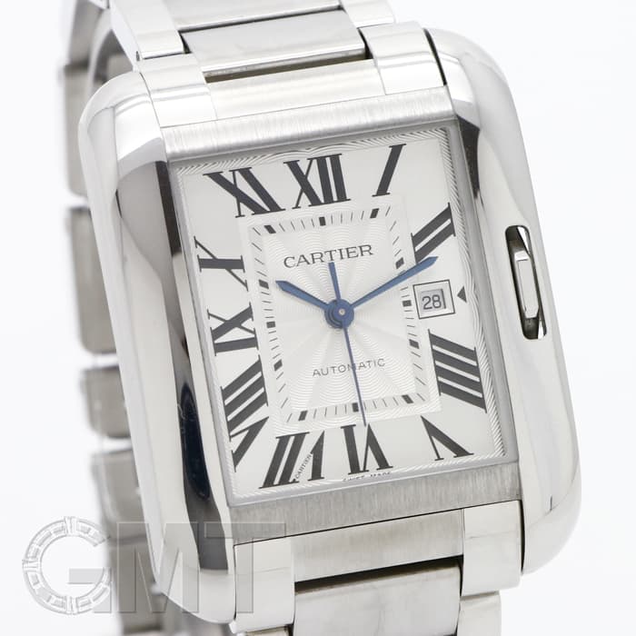 【本物保証】 箱・保付 新品同様 カルティエ CARTIER タンクアングレーズSM W5310046 シルバー文字盤 SS/K18YG クォーツ H30ミリ×W22ミリ 新品)CARTIER カルティエ タンク アングレーズ SM W5310022（商品ID
