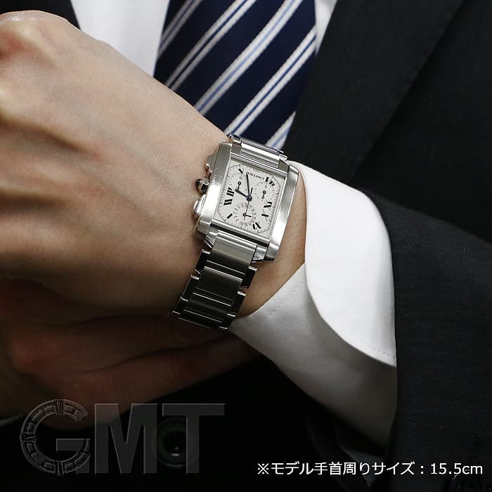 中古)CARTIER カルティエ タンク フランセーズ クロノリフレックス