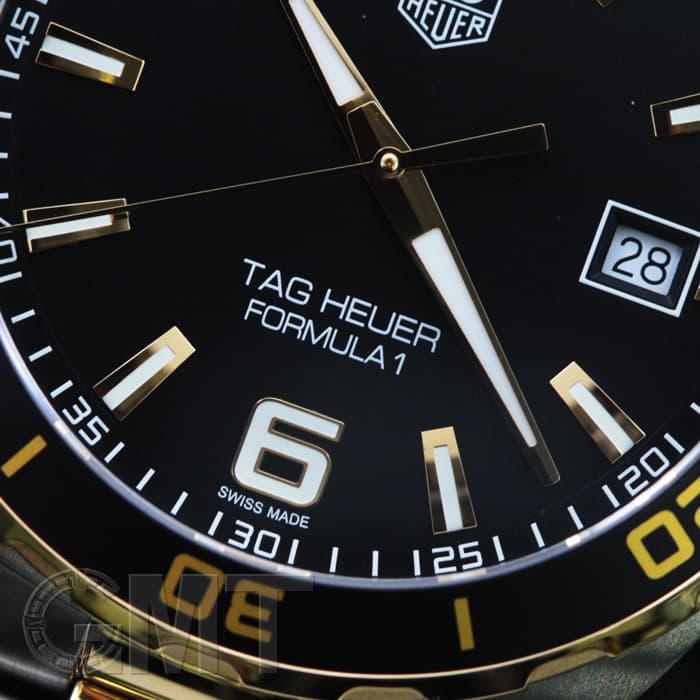 TAGHEUER 防水クウォーツウォッチ ブラック/ゴールド/シルバー　不動品 新品)TAG HEUER タグ・ホイヤー F1 WAZ1121.BB0879（商品ID