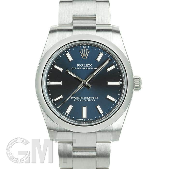 新品)ROLEX ロレックス オイスターパーペチュアル 34 124200 ブルー