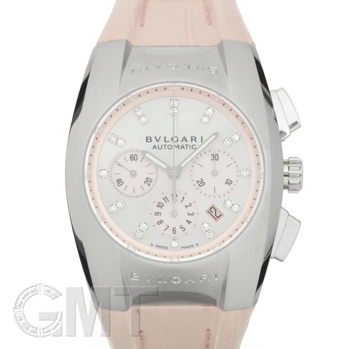 中古)BVLGARI ブルガリ エルゴン クロノグラフ ピンクシェル EG35SCH