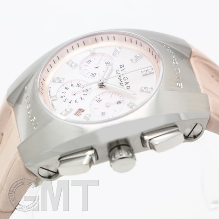 中古)BVLGARI ブルガリ エルゴン クロノグラフ ピンクシェル EG35SCH