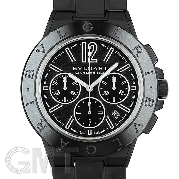BVLGARIディアゴノマグネシウム ブラック クロノグラフ 中古)BVLGARI ブルガリ ディアゴノ マグネシウム クロノグラフ