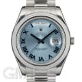 ROLEX ロレックス デイデイトII 218206 アイスブルー ローマ
