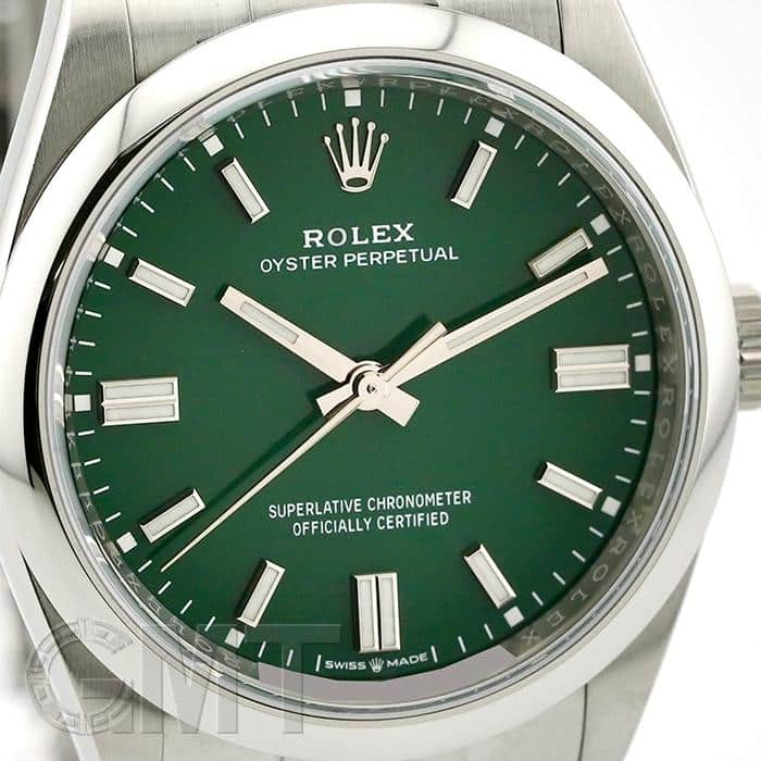 中古)ROLEX ロレックス オイスターパーペチュアル 36 126000 グリーン