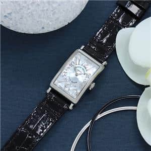 FRANCK MULLER フランク・ミュラー ロングアイランド 902QZREL MOP BLK EN ステンレス レザー メイン
