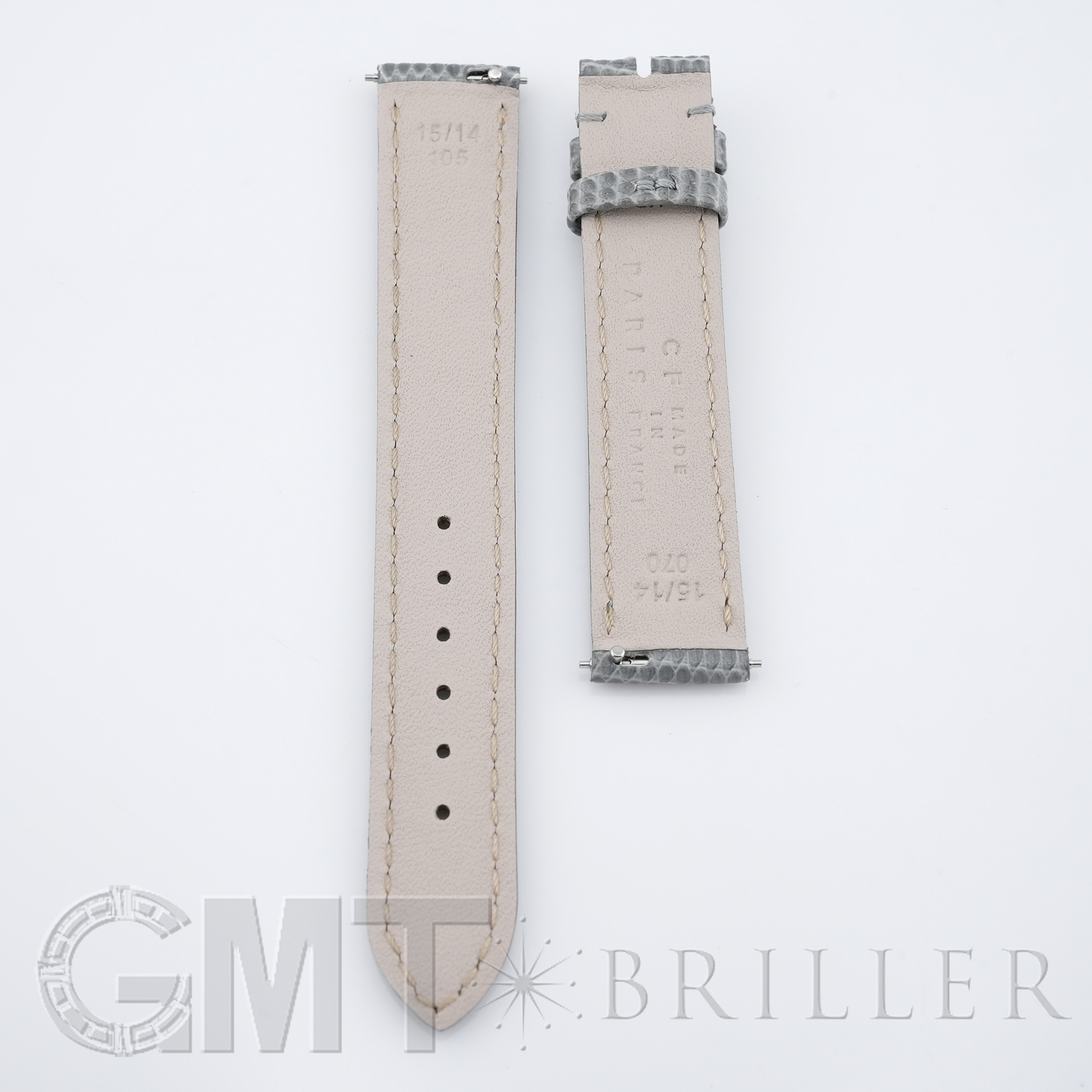 カミーユフォルネ 19mm リザード グレー 新品)CAMILLE FOUMET カミーユ・フォルネ リザード シャイニー・グレー