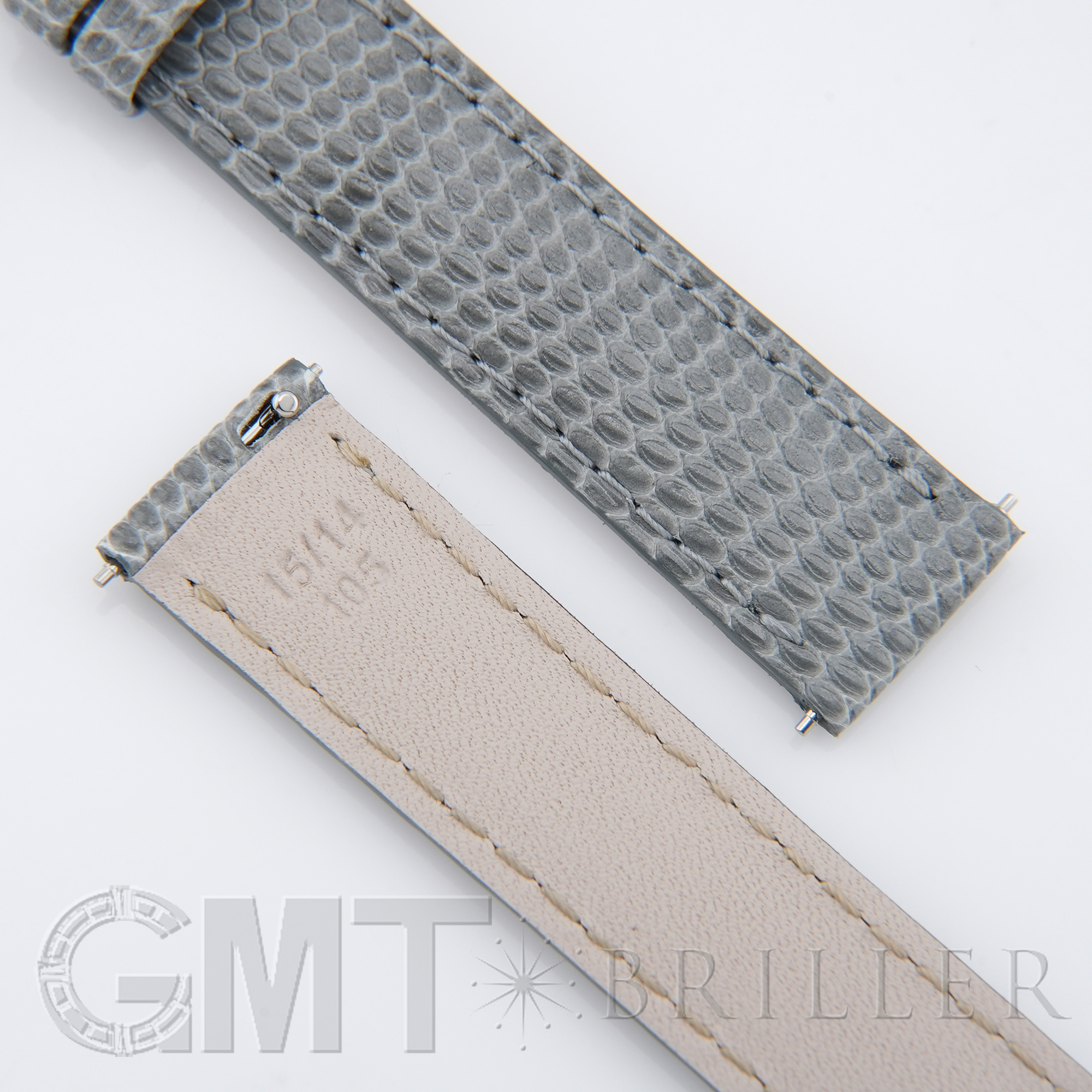 新品)CAMILLE FOUMET カミーユ・フォルネ リザード シャイニー・グレー