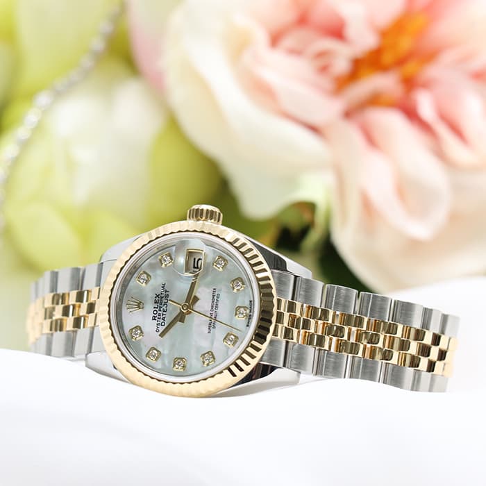 中古)ROLEX ロレックス デイトジャスト 28 279173NG ホワイトMOP
