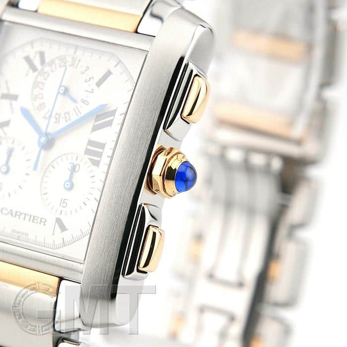 ジャンク カルティエ CARTIER W51004Q4 タンクフランセーズXL クロノリ
