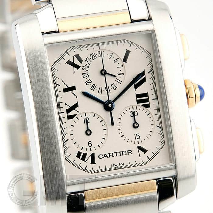 中古)CARTIER カルティエ タンク フランセーズ LM クロノリフレックス