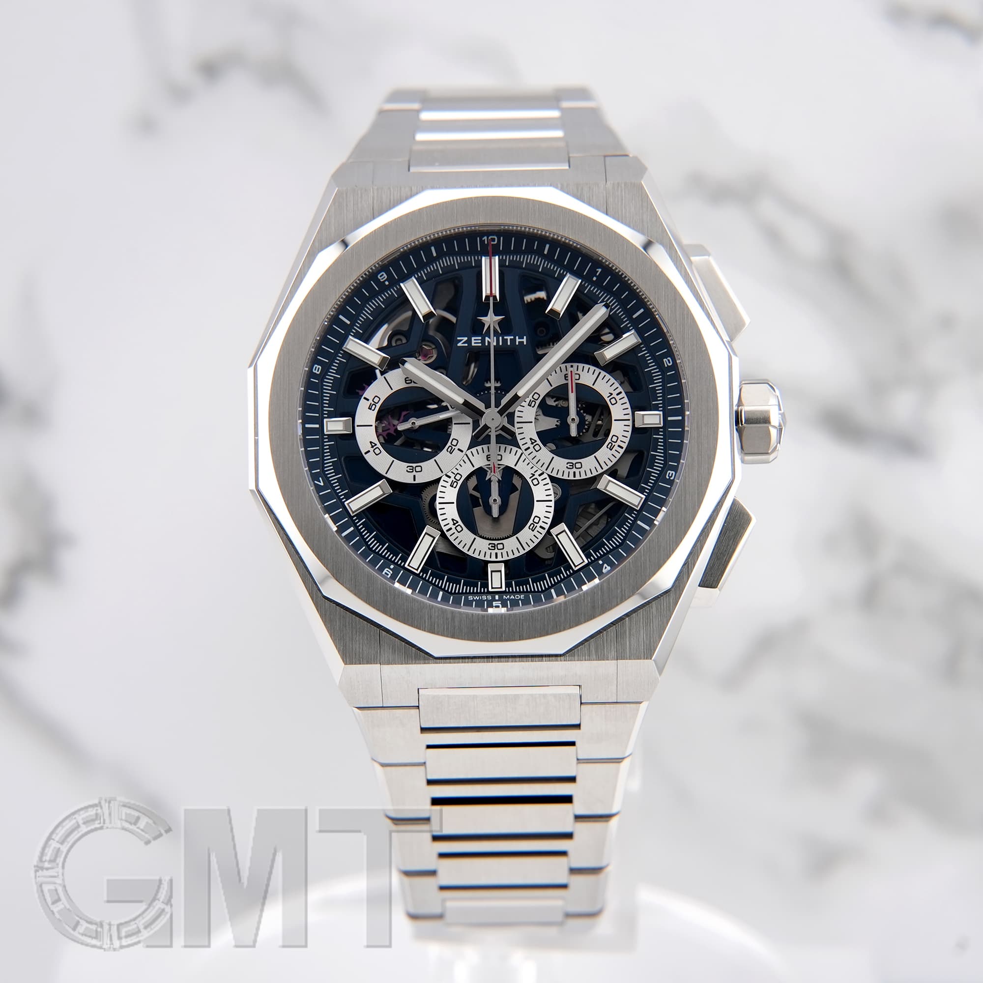 中古)ZENITH ゼニス デファイ スカイライン クロノグラフ スケルトン