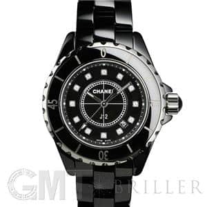 CHANEL シャネル J12 ブラック セラミック 12Pダイヤ H1625 33mm メイン