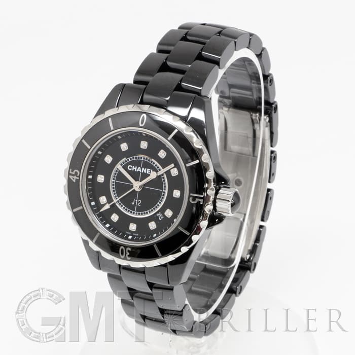 新品)CHANEL シャネル J12 ブラック セラミック 12Pダイヤ H1625 33mm