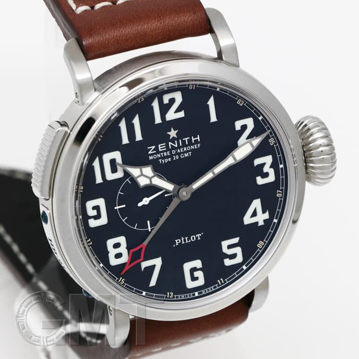 新品)ZENITH ゼニス パイロット アエロネフ タイプ20 GMT 03.2430.693