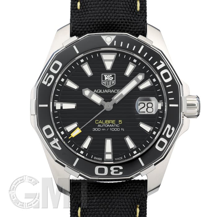 TAG Heuer アクアレーサー　自動巻き　黒 アクアレーサー タグホイヤー デイト 自動巻き オートマ キャリバー5
