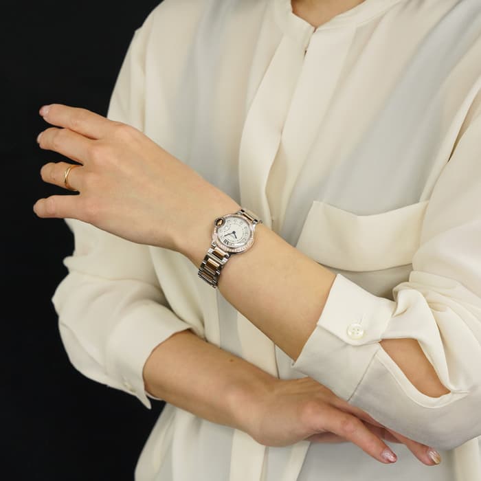 中古)CARTIER カルティエ バロンブルー WE902076（商品ID