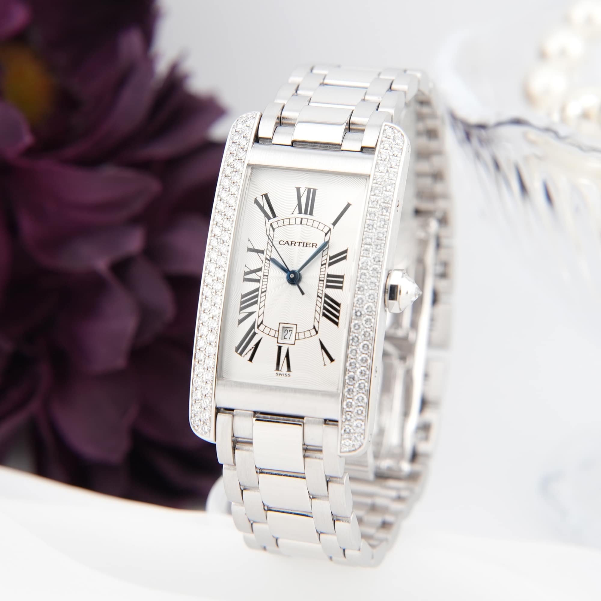 中古)CARTIER カルティエ タンク アメリカン MM オートマティック