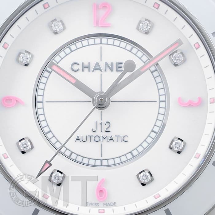 中古)CHANEL シャネル J12 ピンクライト 38mm 世界限定1200本 H4864