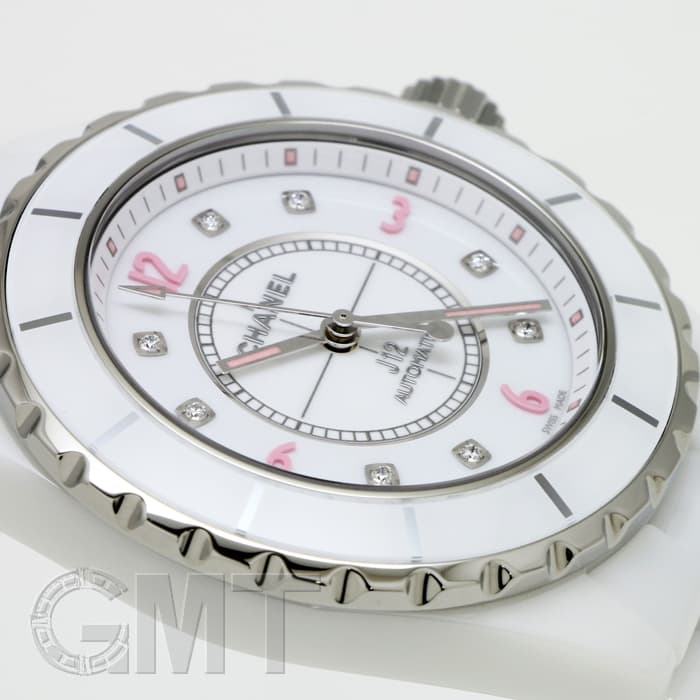 中古)CHANEL シャネル J12 ピンクライト 38mm 世界限定1200本 H4864