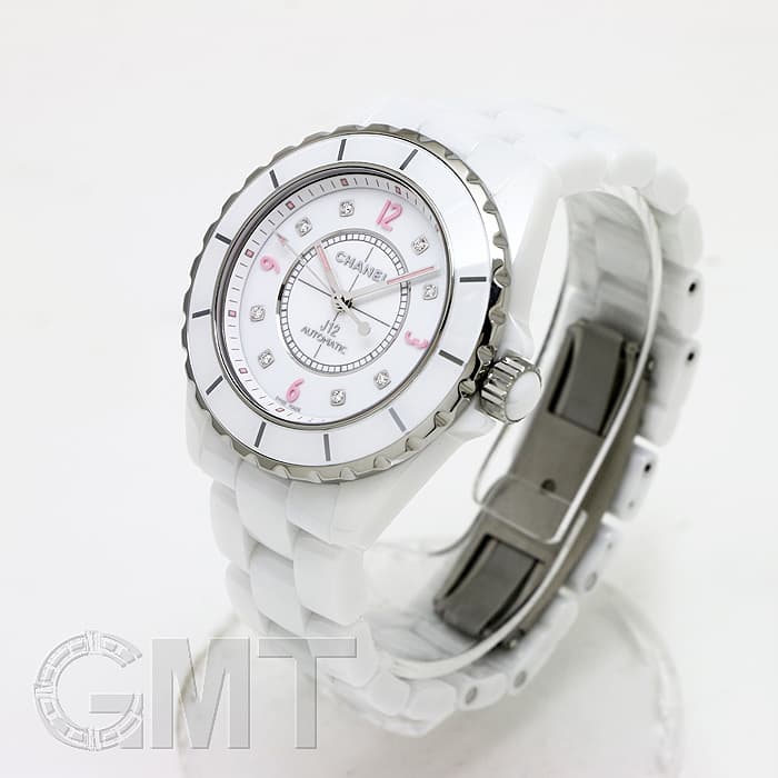 中古)CHANEL シャネル J12 ピンクライト 38mm 世界限定1200本 H4864