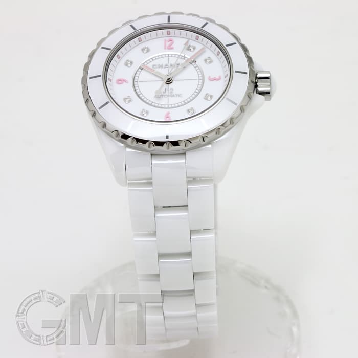 中古)CHANEL シャネル J12 ピンクライト 38mm 世界限定1200本 H4864
