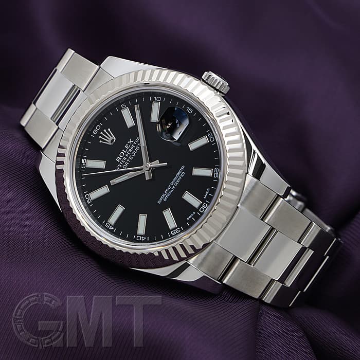 中古)ROLEX ロレックス デイトジャスト II 116334 ブラック