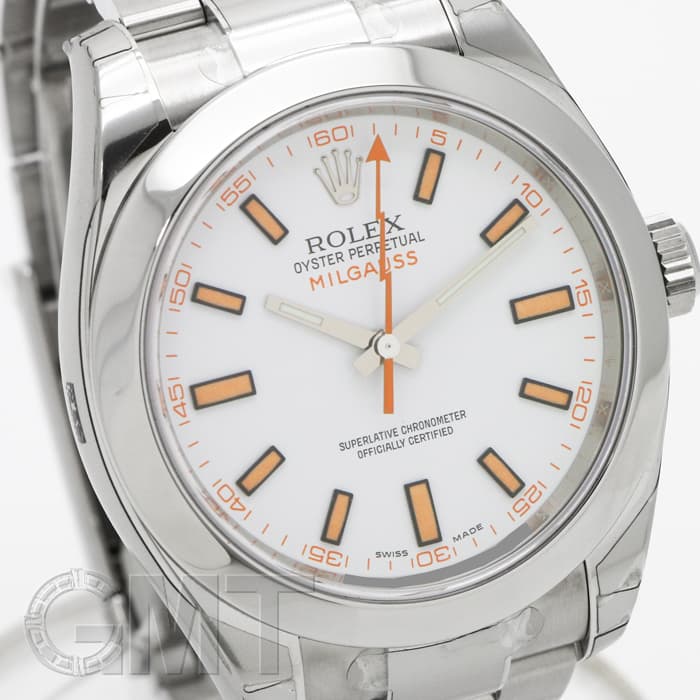 新品)ROLEX ロレックス ミルガウス 116400 ホワイト【OUTLET】（商品ID