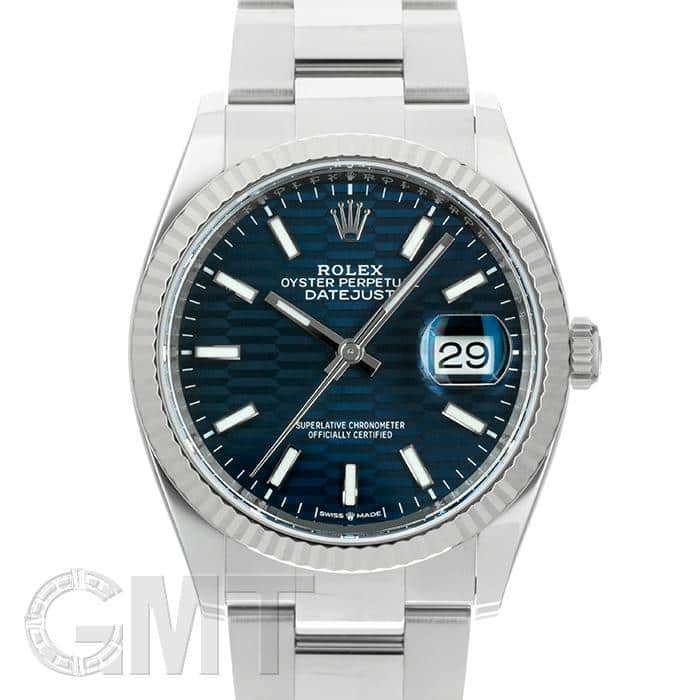 中古)ROLEX ロレックス デイトジャスト 36 126234 フルーテッドブルー