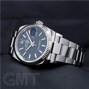 ROLEX ロレックス デイトジャスト 36 126234 フルーテッドブルー オイスターブレスレット メイン