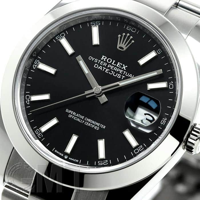 中古)ROLEX ロレックス デイトジャスト 41 126300 ブラック オイスター