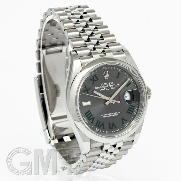 デイトジャスト36 スレートローマ 新品)ROLEX ロレックス デイトジャスト 36 126200 スレート ローマ