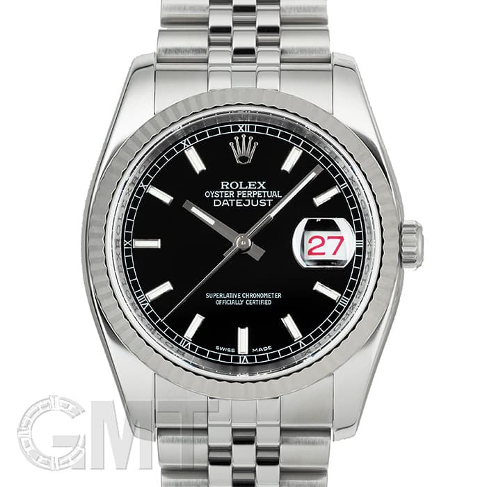 中古)ROLEX ロレックス デイトジャスト 116234 ブラック ジュビリー