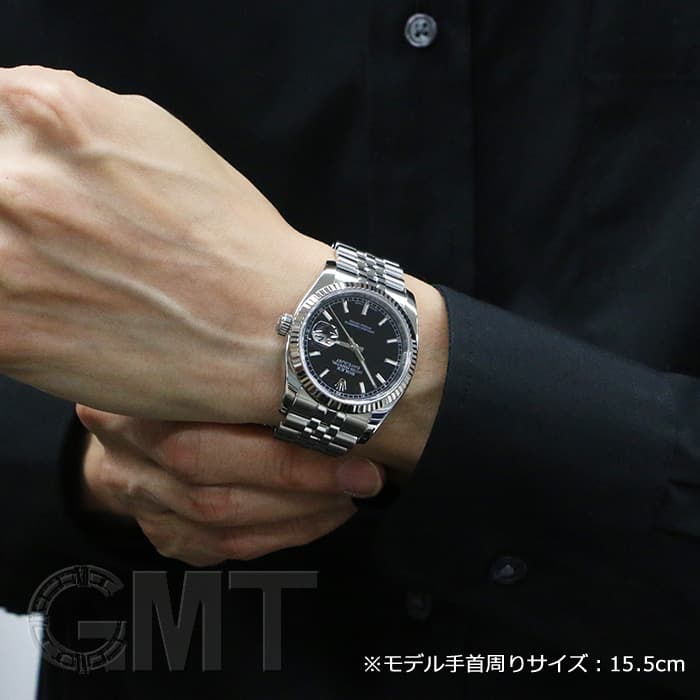 中古)ROLEX ロレックス デイトジャスト 116234 ブラック ジュビリー