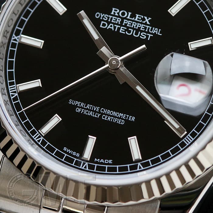 中古)ROLEX ロレックス デイトジャスト 116234 ブラック ジュビリー