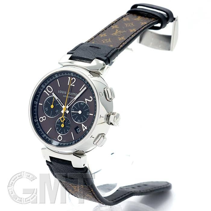 中古)LOUIS VUITTON ルイ・ヴィトン タンブール クロノグラフ Q112FZ 