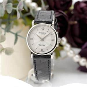 ROLEX Cellini クォーツ 腕時計 中古)ROLEX ロレックス チェリーニ クォーツ 25mm 6110/9