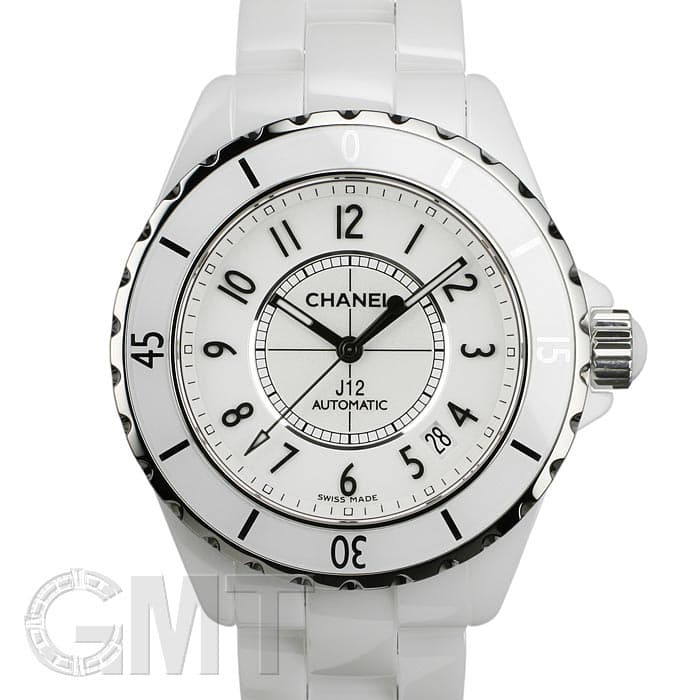 付属品完備 美品CHANEL シャネル J12 H0970 ホワイトセラミック 新品)CHANEL シャネル J12 H0970 ホワイトセラミック 38mm（商品ID