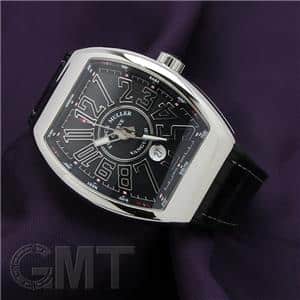 FRANCK MULLER フランク・ミュラー ヴァンガード V45SCDT ブラック レザー ホワイトステッチ メイン