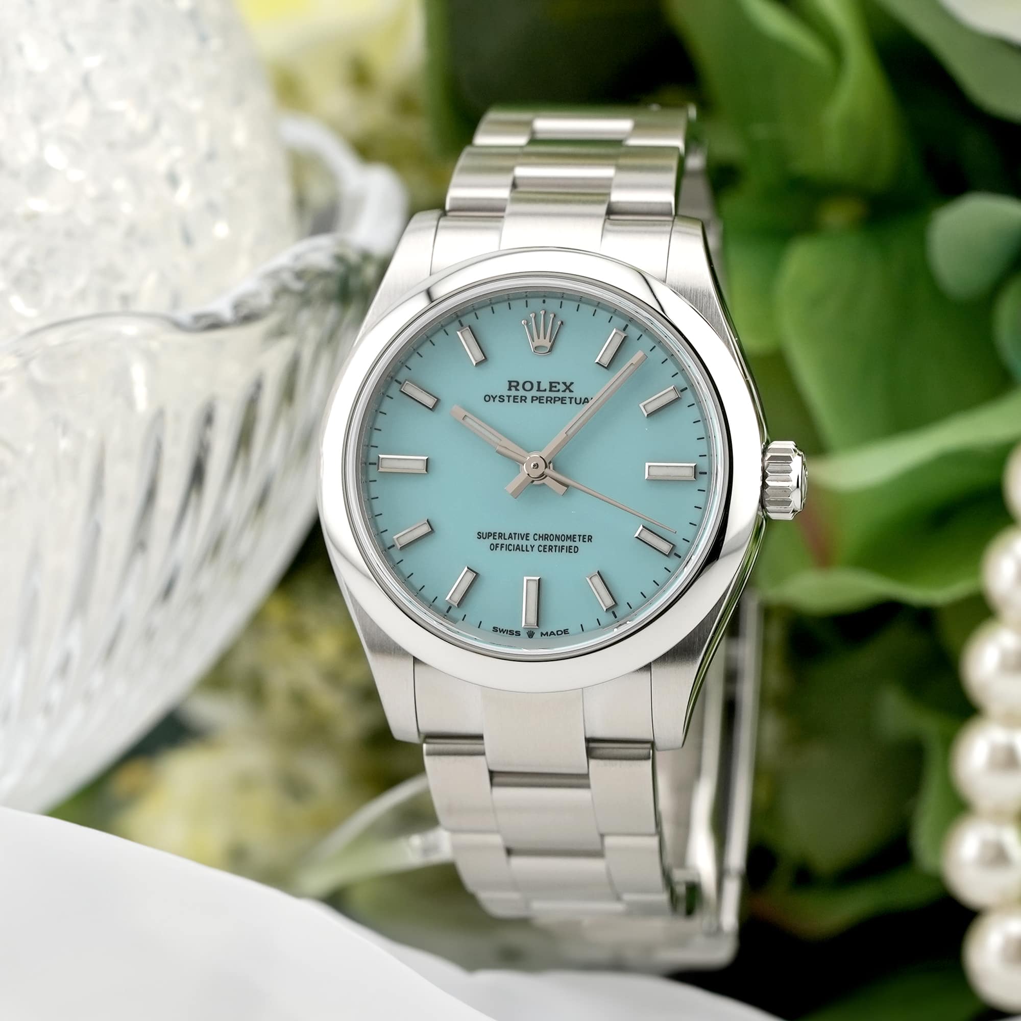 中古)ROLEX ロレックス オイスターパーペチュアル 277200 ターコイズ