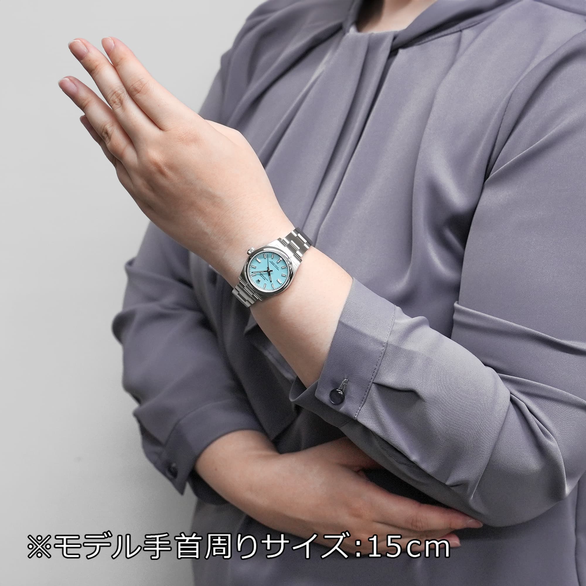 中古 ロレックス ROLEX 277200 ランダムシリアル メッドブルー ユニセックス 腕時計 ROLEX - 中古 ロレックス ROLEX 277200 ランダムシリアル ターコイズ