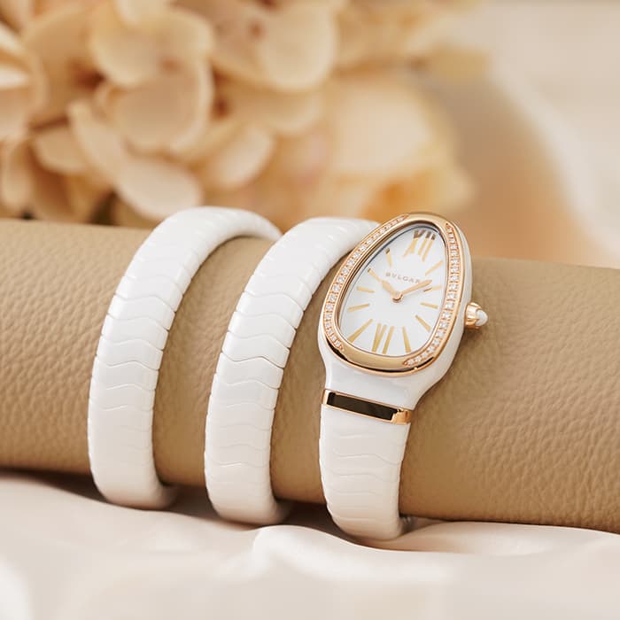 新品)BVLGARI ブルガリ セルペンティ SPC35WCGDWCG.2T ホワイト ダイヤ